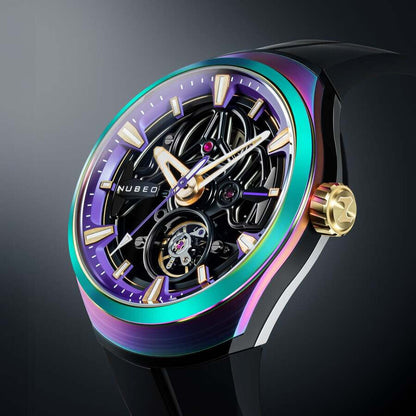 Nubeo Ulysses Automatic Purple Dial Men's Watch NB-6134-06