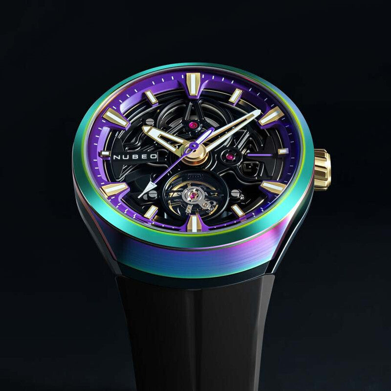Nubeo Ulysses Automatic Purple Dial Men's Watch NB-6134-06