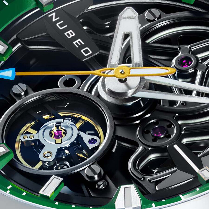 Nubeo Ulysses Green Dial Men's Watch NB-6134-05