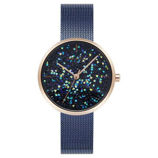 Obaku Glimmer Blue Dial Ladies Watch V289LHVLML