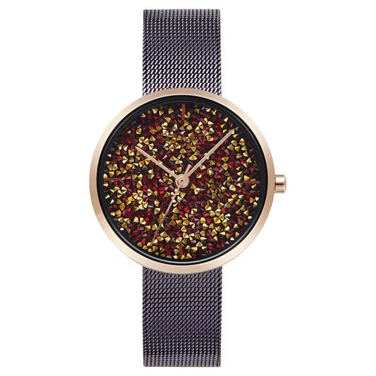 Obaku Glimmer Multi-Color Dial Ladies Watch V289LHVNMN