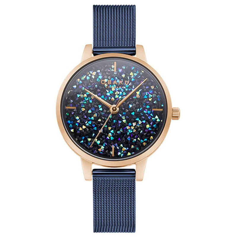 Obaku Orion Quartz Blue Dial Ladies Watch V250LXVLML