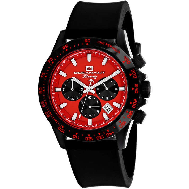 Oceanaut Biarritz Chronograph Quartz Red Dial Men's Watch OC6115R