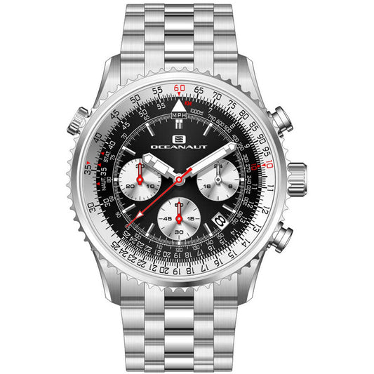 Oceanaut Flight Chronograph Quartz Black Dial Men's Watch OC0120