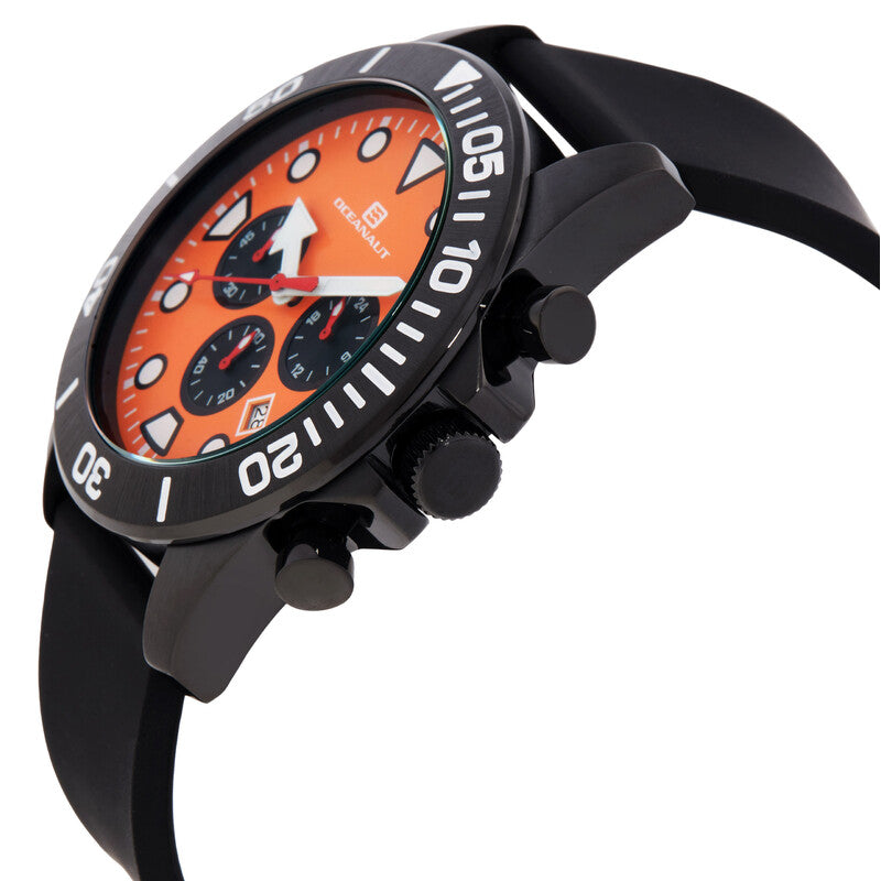 Oceanaut Naval Chronograph Quartz Orange Dial Men's Watch OC1312