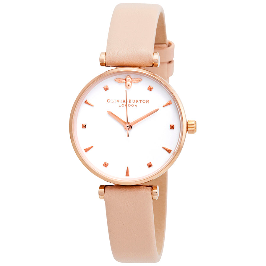 Olivia Burton Queen Bee OB16AM95 women's watch with white dial
