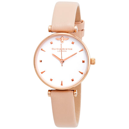 Olivia Burton Queen Bee OB16AM95 women's watch with white dial