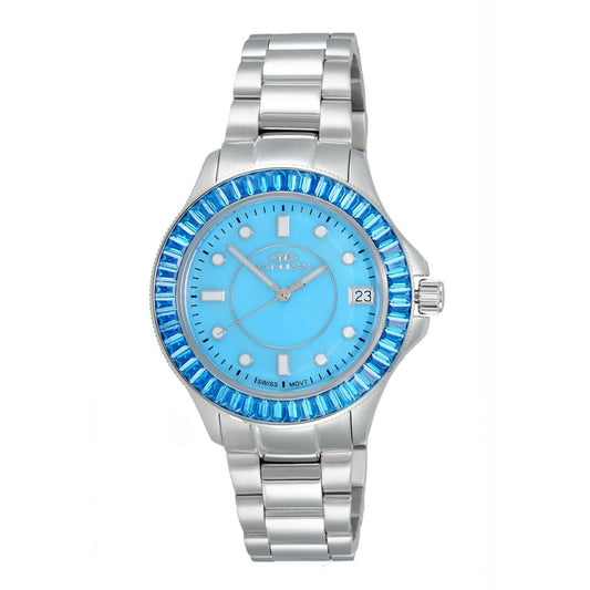 Oniss ON7323 ONJ7323-020LTBU women's watch with blue dial