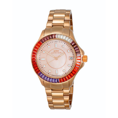 Oniss ON7324 ONJ7324-030SAL-BNSC women's watch with rose gold dial