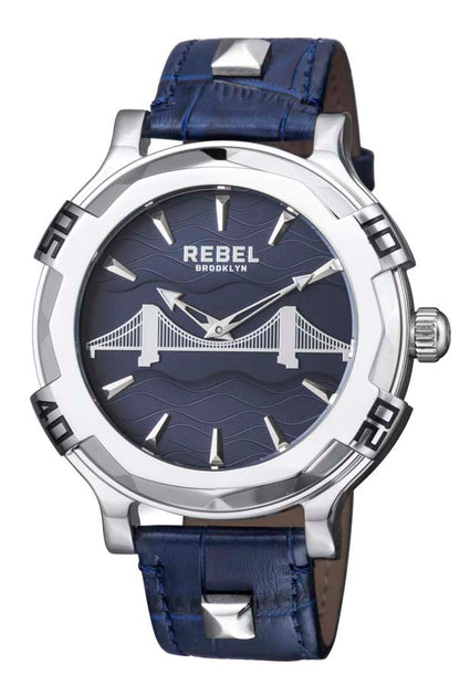 Rebel Brooklyn Bridge Blue Dial Men's Watch RB102-4041 (Open Box)