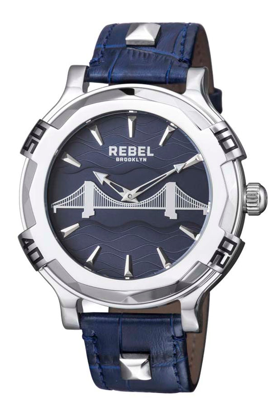 Rebel Brooklyn Bridge Blue Dial Men's Watch RB102-4041 (Open Box)
