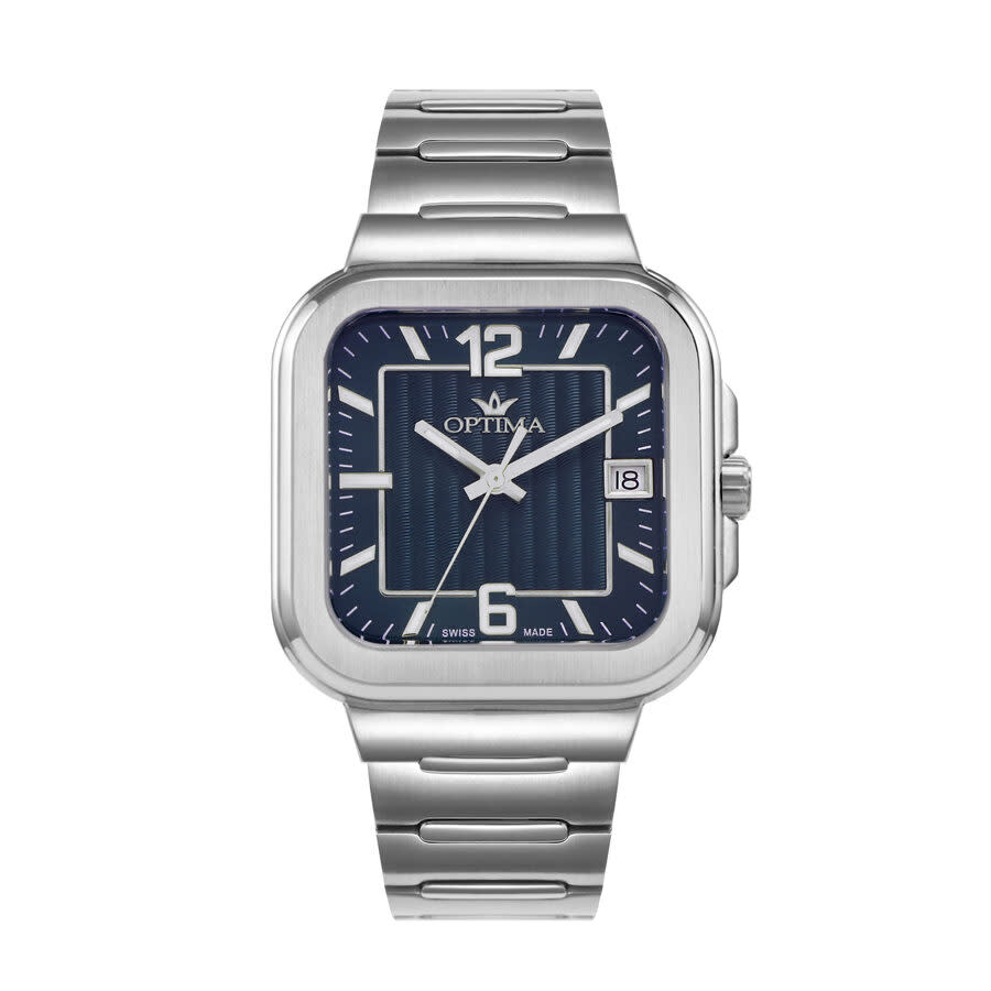 Optima 490 OSM490-SS-9 men's watch with black dial