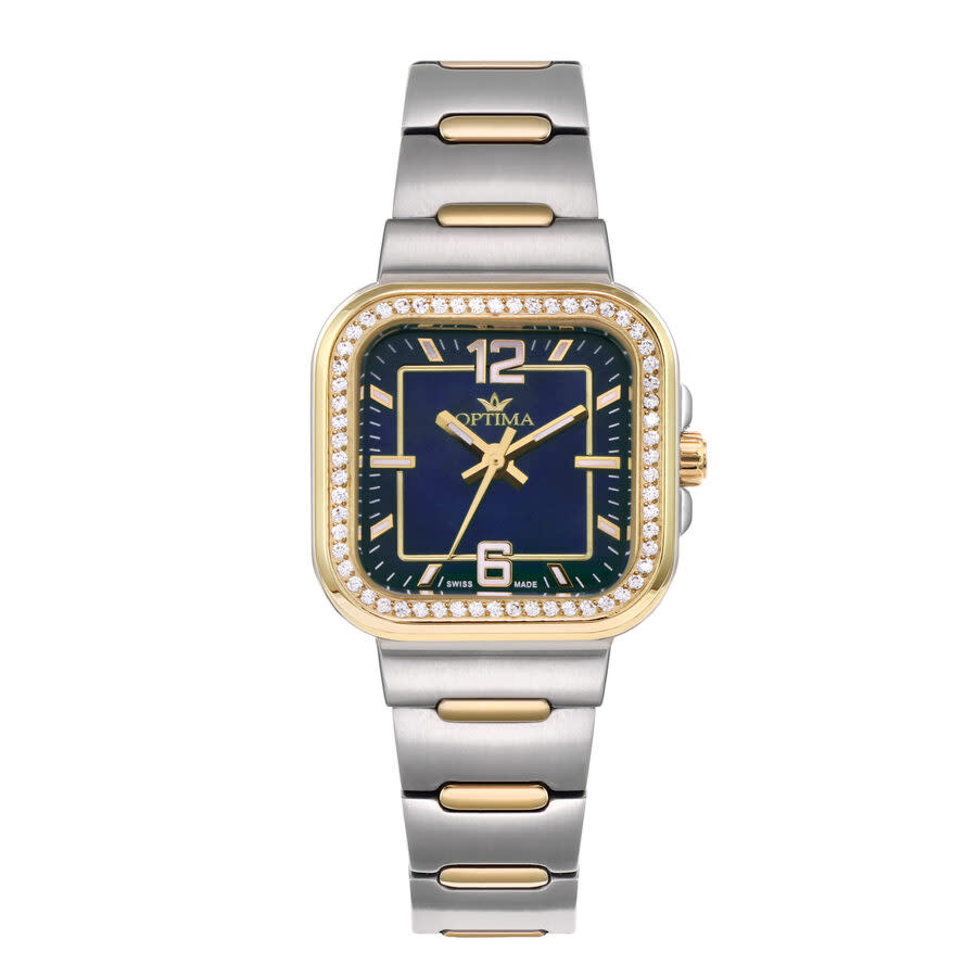 Optima 490 OSL490-SG-S-9 women's watch with blue dial