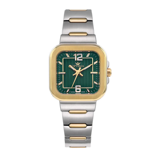 Optima 490 OSL490-SG-12 women's watch with green dial