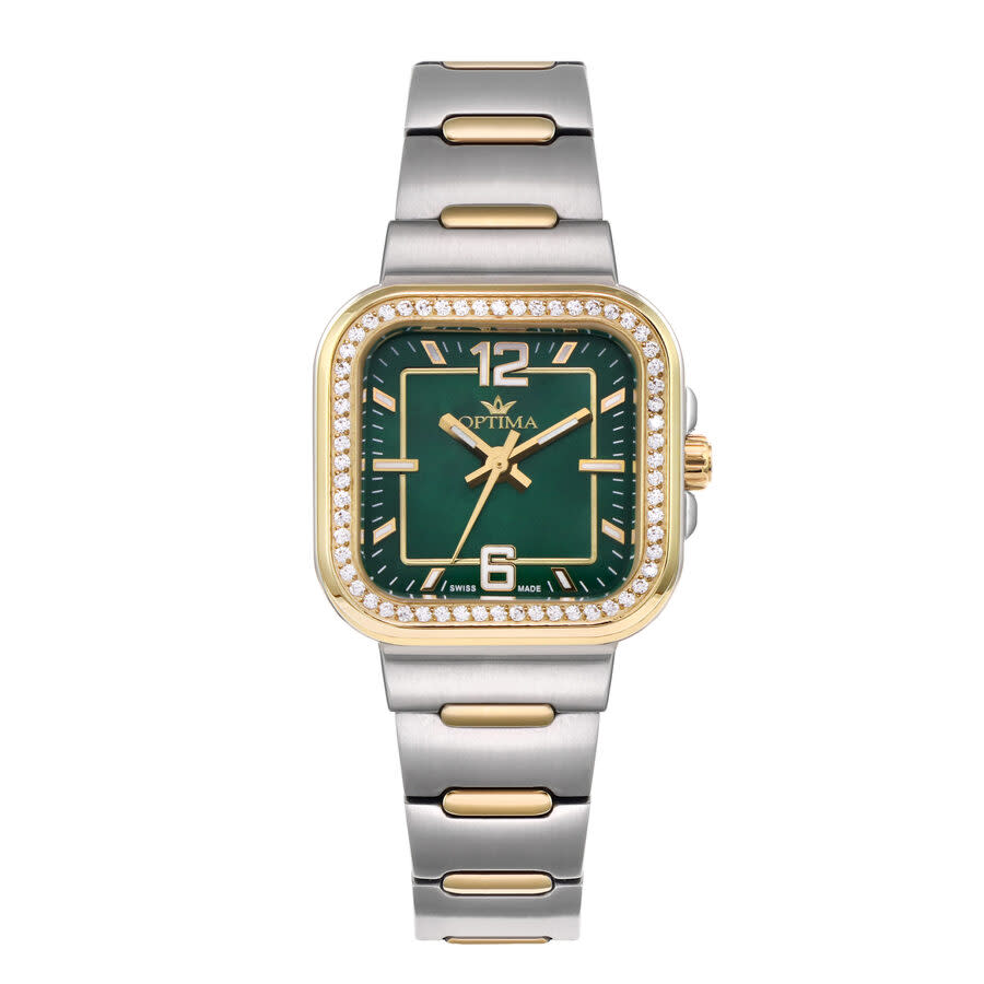 Optima 490 OSL490-SG-S-12 women's watch with green dial