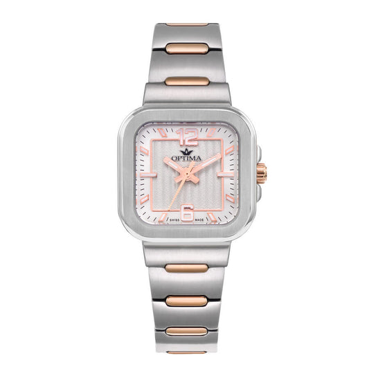Optima 490 OSL490-SR-2 women's watch with grey dial
