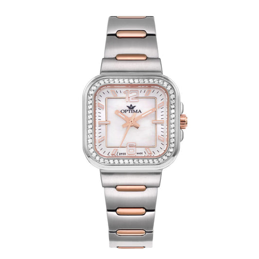 Optima 490 OSL490-SR-S-2 women's watch with grey dial