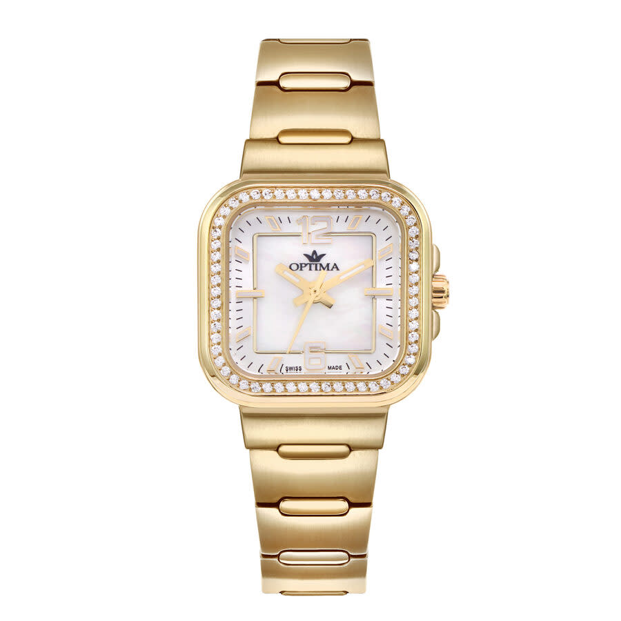 Optima 490 OSL490-GG-S-7 women's watch with mother of pearl dial