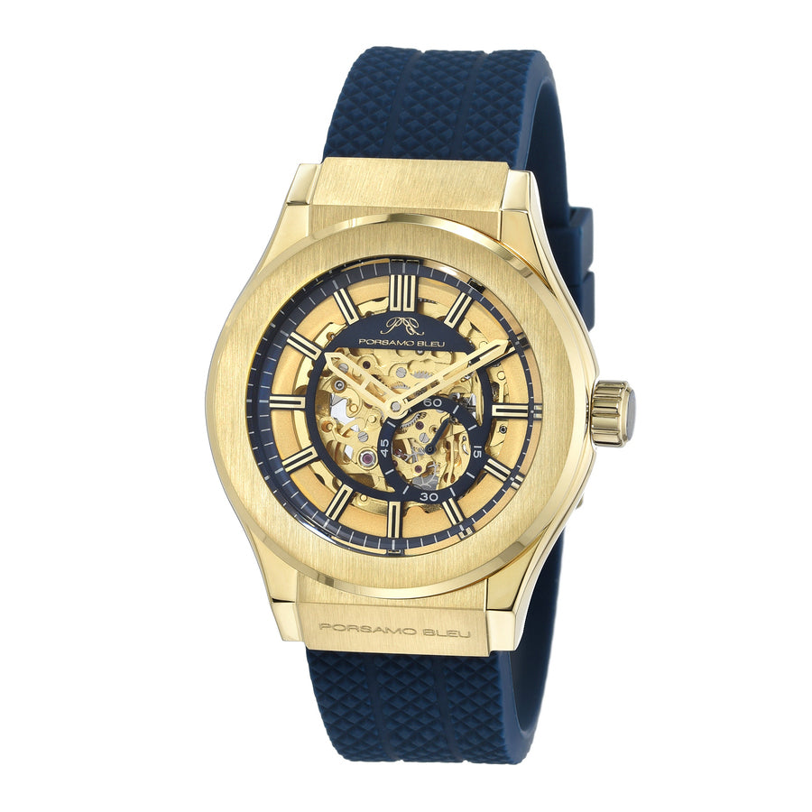 Porsamo Bleu Cruz 1222CCRR men's watch with gold-tone dial