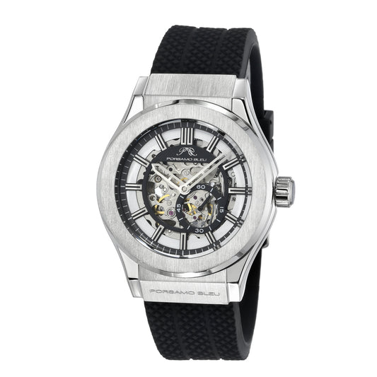 Porsamo Bleu Cruz 1221BCRR men's watch with silver-tone dial