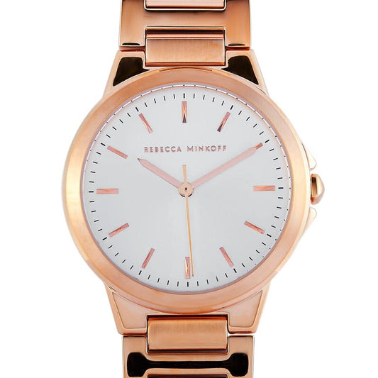 Rebecca Minkoff Cali Quartz Silver White Dial Rose Gold Ladies Watch 2200305