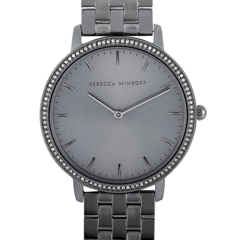 Rebecca Minkoff Major Quartz Crystal Grey Dial Ladies Watch 2200350