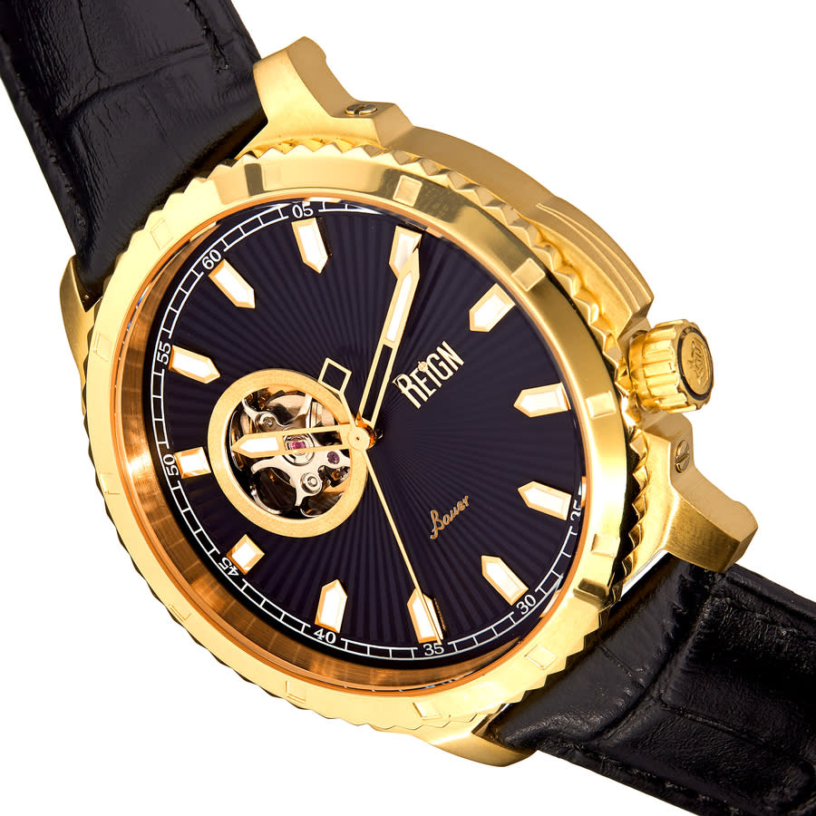 Reign Bauer Automatic Black Dial Men's Watch REIRN6004 image 3