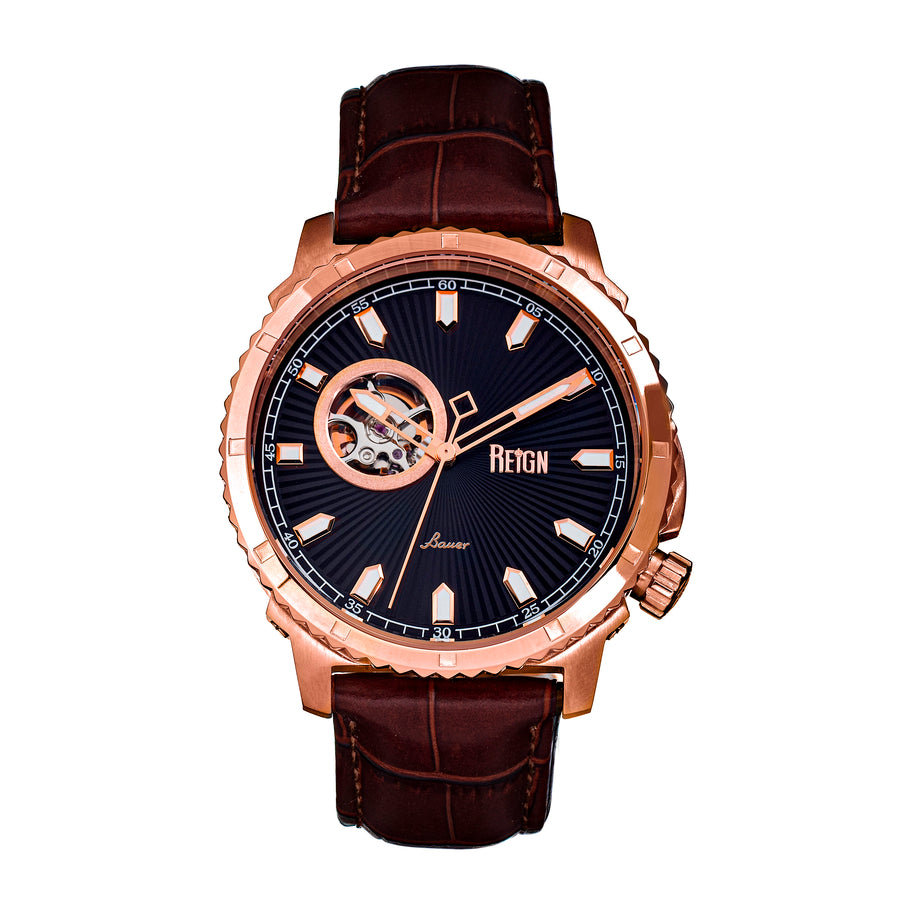 Reign Bauer Automatic Black Dial Men's Watch REIRN6006