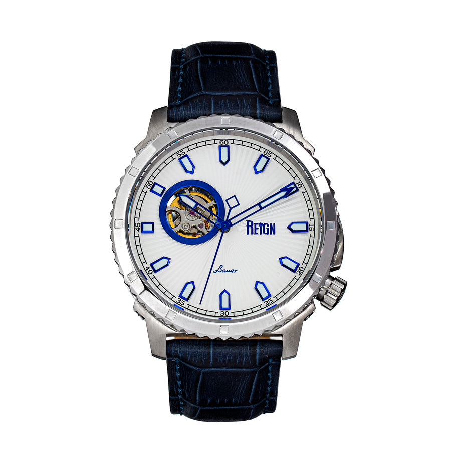 Reign Bauer Automatic White Dial Men's Watch REIRN6003