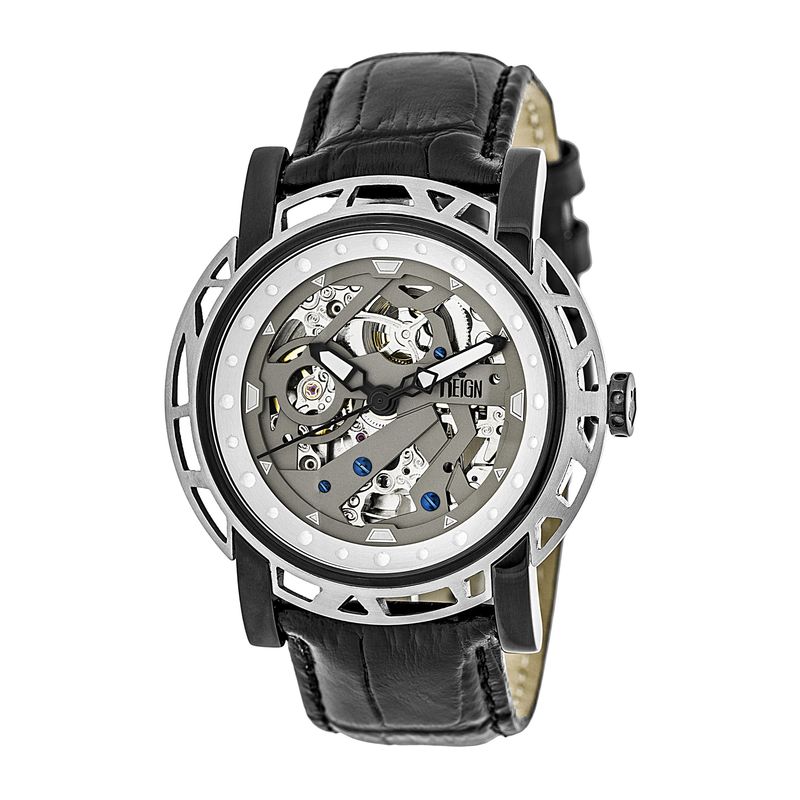 Reign Stavros Black Skeleton Two Tone Men's Watch RN3704