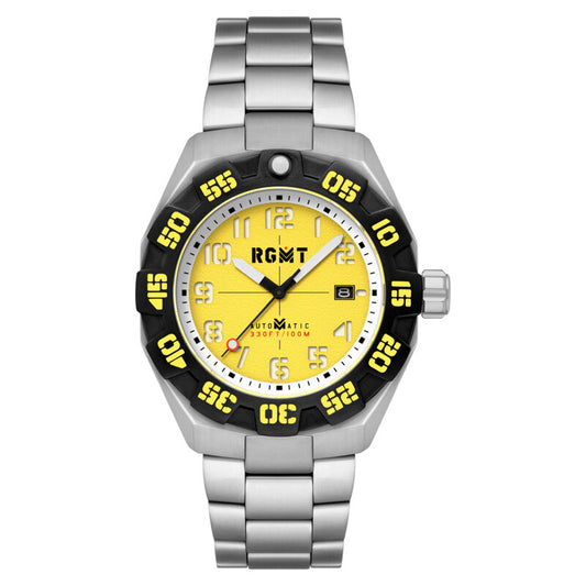 RGMT Field Master RG-8032-AA men's watch with yellow dial