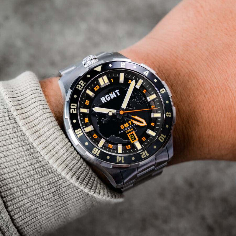 RGMT Globemaster RG-8067-11 men's watch with black dial
