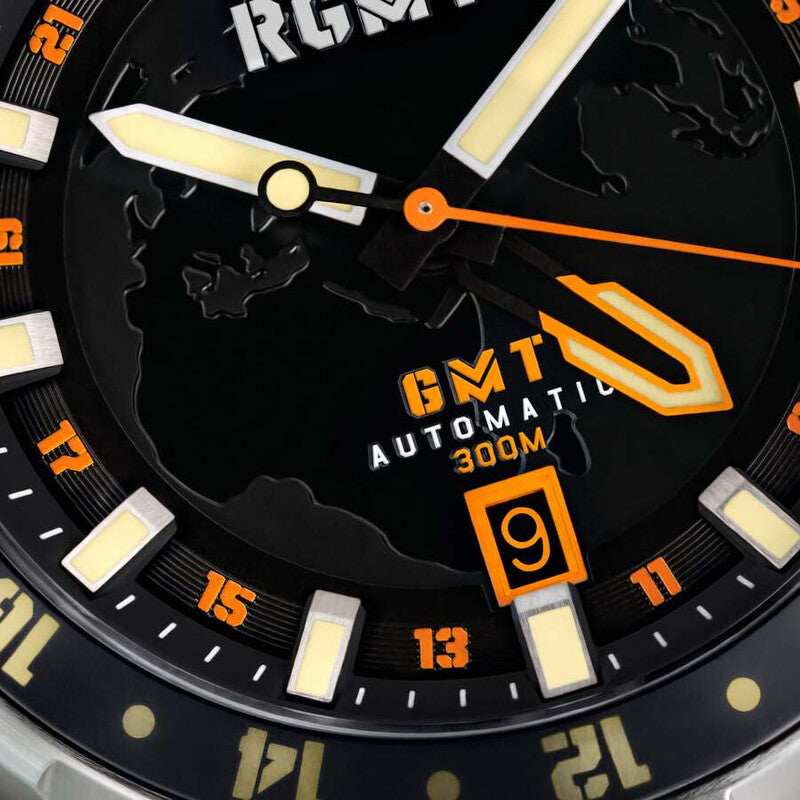 RGMT Globemaster RG-8067-11 men's watch with black dial
