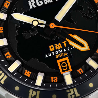 RGMT Globemaster RG-8067-11 men's watch with black dial