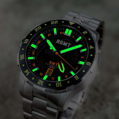 RGMT Globemaster RG-8067-11 men's watch with black dial