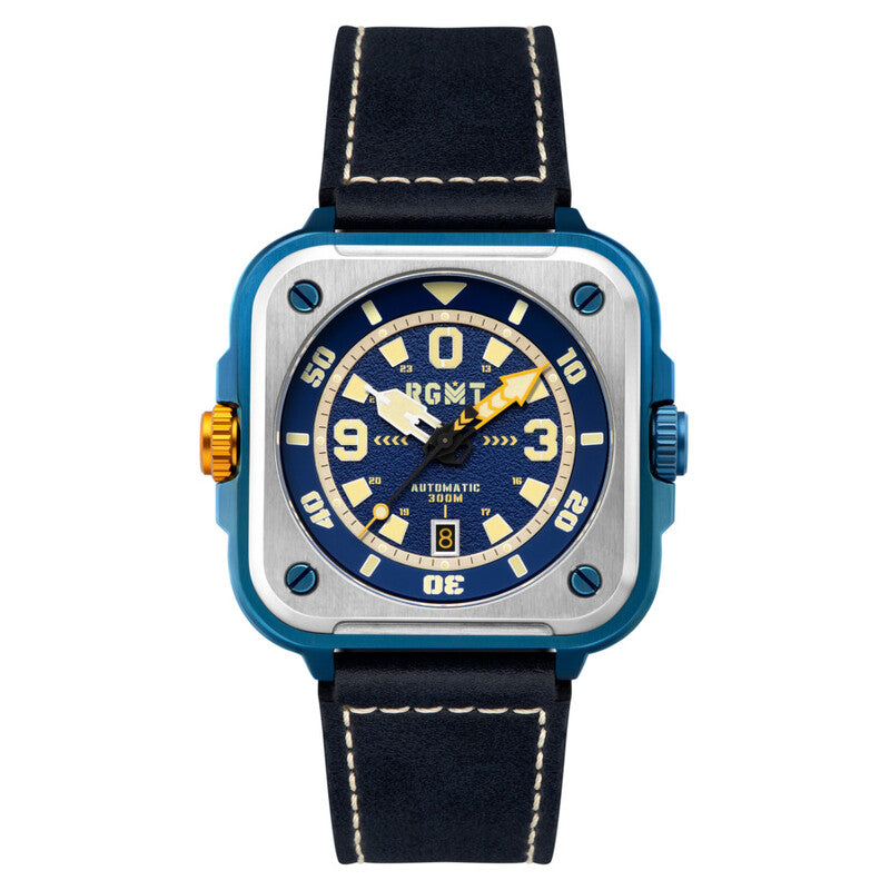 RGMT Pershing RG-8066-04 men's watch with blue dial
