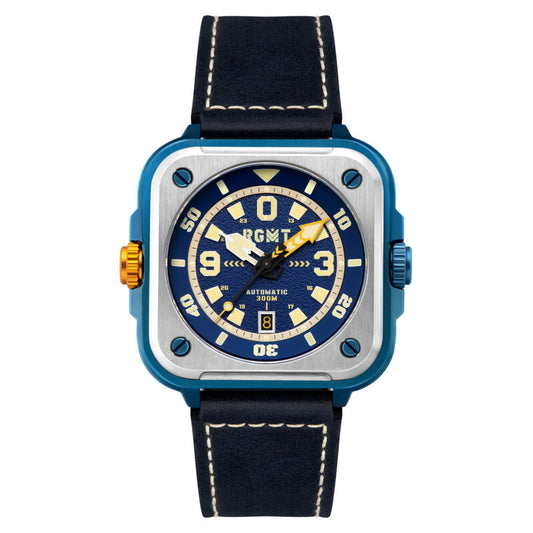 RGMT Pershing RG-8066-04 men's watch with blue dial