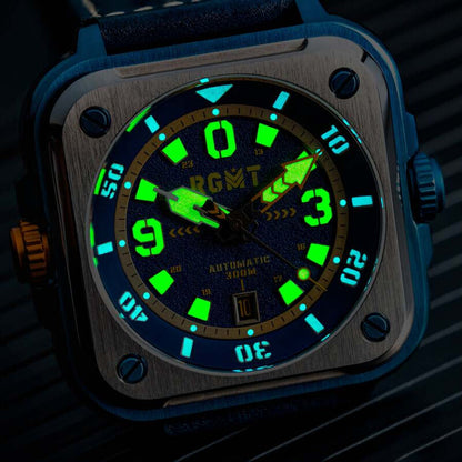 RGMT Pershing RG-8066-04 men's watch with blue dial