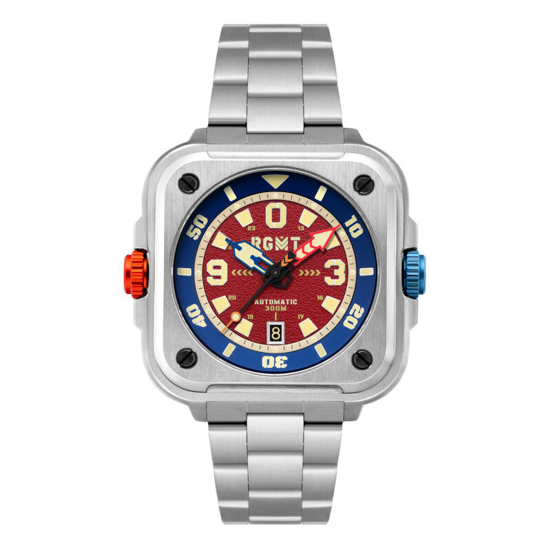 RGMT Pershing RG-8066-11 men's watch with red dial