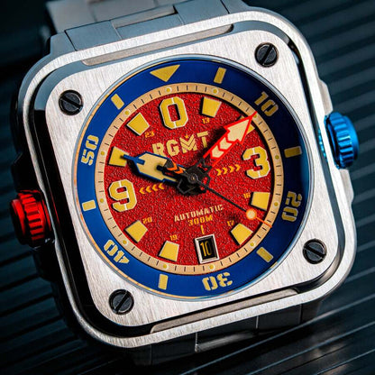 RGMT Pershing RG-8066-11 men's watch with red dial