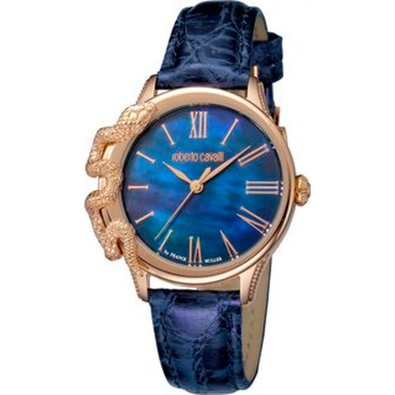 Roberto Cavalli Franck Muller EWLFAB-IFAA3-FM136 women's watch with blue mother of pearl dial