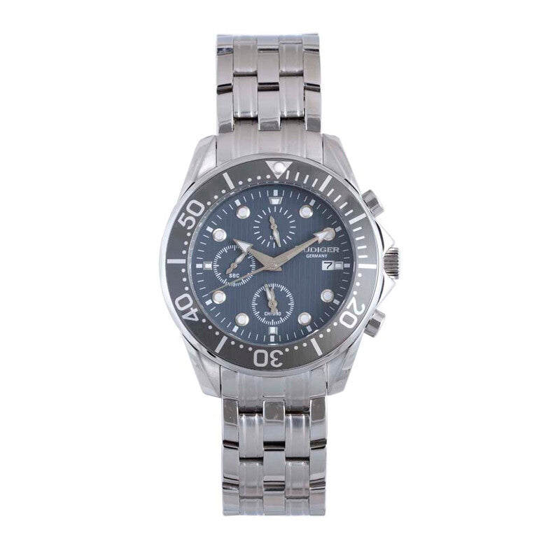 Rudiger Chemnitz R2001-04-011 men's watch with blue dial