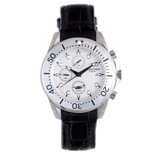 Rudiger Chemnitz R2001-04-001.1L men's watch with white dial