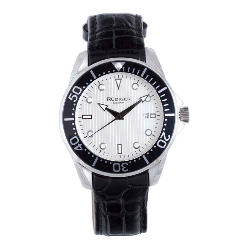 Rudiger Chemnitz R2000-04-001L men's watch with white dial