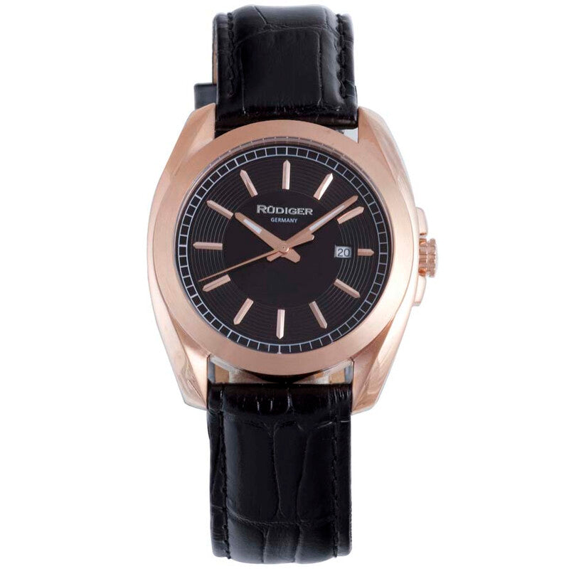 Rudiger Dresden R1001-09-007L men's watch with black dial