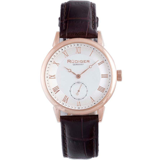 Rudiger Leipzig R3000-09-001L men's watch with silver dial