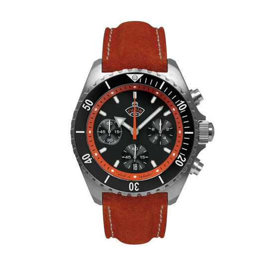 Ruhla Glasbach Cup 49702 men's watch with black dial