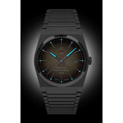 Ruhla Space Control 4660M2 men's watch with brown dial