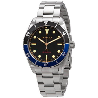 Invicta Black Face Stainless Steel Men's Luxury Watch (Automatic Edition) - 34333