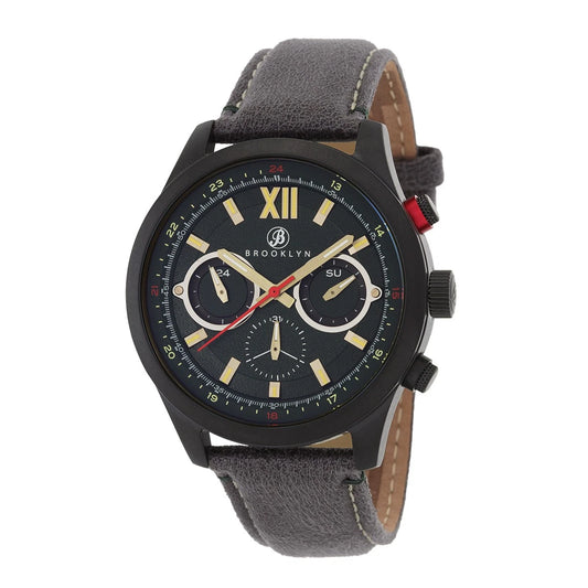 Brooklyn Watch Co. Stuyvesant Quartz Green Dial Men's Watch BW-8128-GQ-08-GRY